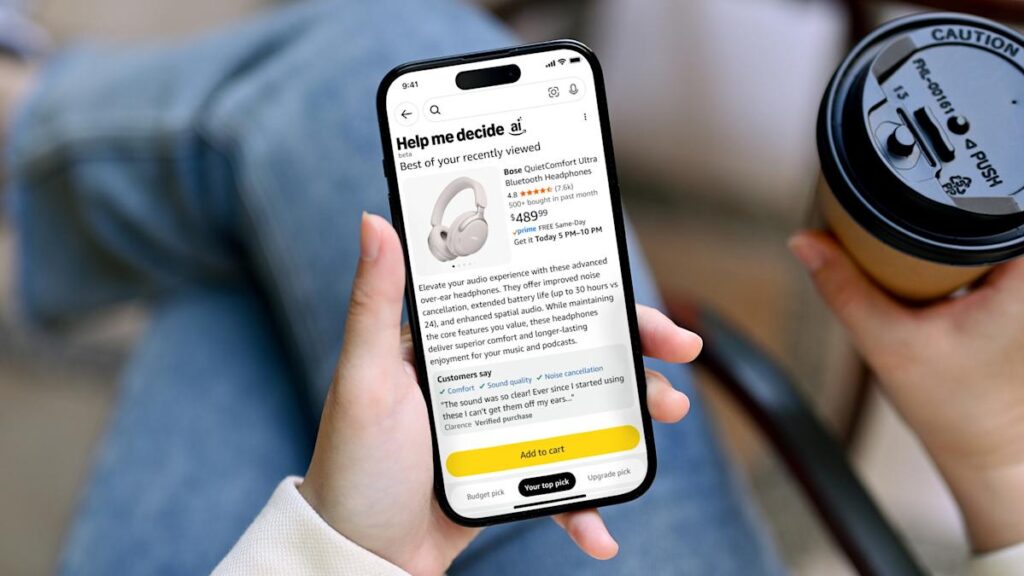 Amazon calls on AI once again with its new ‘Help Me Decide’ shopping tool Amazon calls on AI once again with its new ‘Help Me Decide’ shopping tool