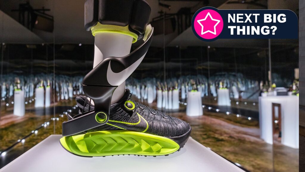 Fancy an e-bike for your feet? These radical Nike robo-shoes are the world’s first ‘powered footwear’ Fancy an e-bike for your feet? These radical Nike robo-shoes are the world’s first ‘powered footwear’