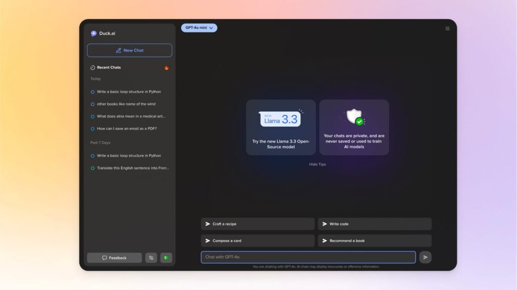 I just used the most private AI chatbot on the web — and it told me some scary things about ChatGPT and Gemini I just used the most private AI chatbot on the web — and it told me some scary things about ChatGPT and Gemini