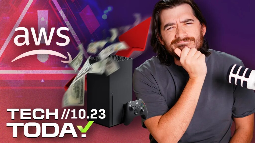 Impacts of the Huge AWS Outage, Xbox Continues Price Hikes, Kohler’s New Bathroom Camera | Tech Today Impacts of the Huge AWS Outage, Xbox Continues Price Hikes, Kohler’s New Bathroom Camera | Tech Today