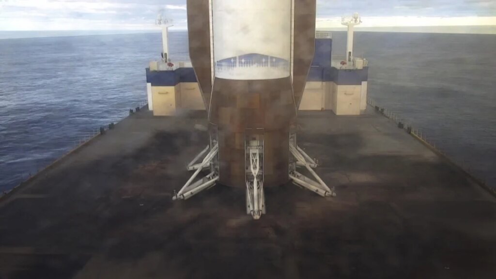 Blue Origin Lands Its Giant Rocket’s Booster for the First Time