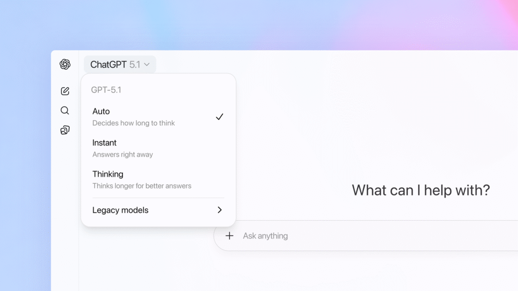 ChatGPT 5.1 is smarter, nicer, and better at actually doing what you asked