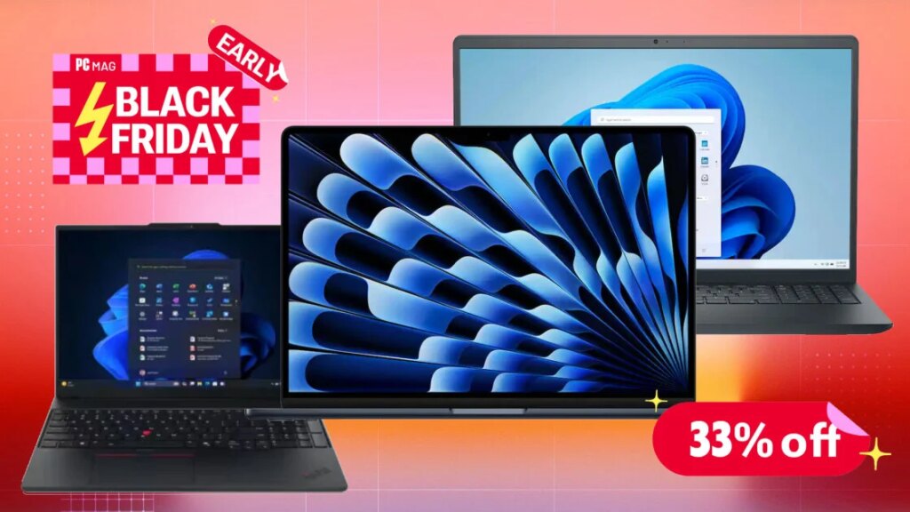 Early Black Friday Deals on Laptops With Saving Up to 34% on Top Brands Like Apple, Dell, HP, Lenovo Early Black Friday Deals on Laptops With Saving Up to 34% on Top Brands Like Apple, Dell, HP, Lenovo