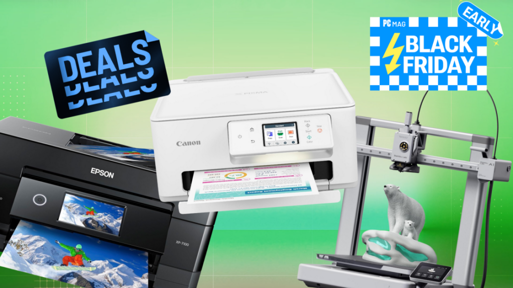 Early Black Friday Printer Deals: Take Over 40% Off on Canon, Epson, and 3D Printers Early Black Friday Printer Deals: Take Over 40% Off on Canon, Epson, and 3D Printers