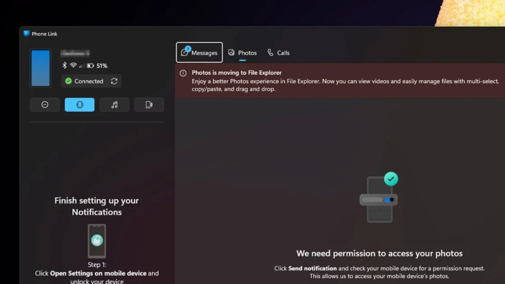 Microsoft Will No Longer Let You View Photos in the Windows 11 Phone Link App Microsoft Will No Longer Let You View Photos in the Windows 11 Phone Link App