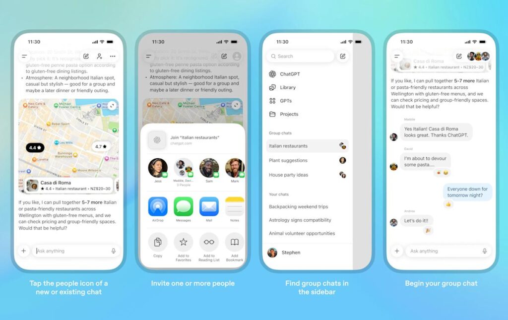 OpenAI is piloting group conversations in ChatGPT