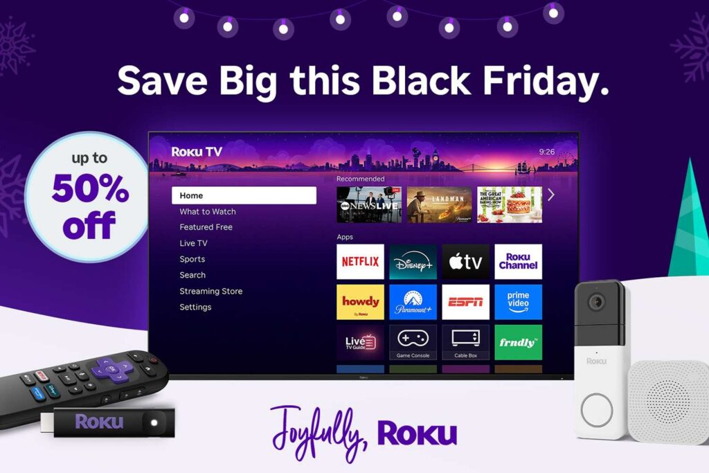 Roku Black Friday Deals on TVs, Streaming, and Smart Home Roku Black Friday Deals on TVs, Streaming, and Smart Home