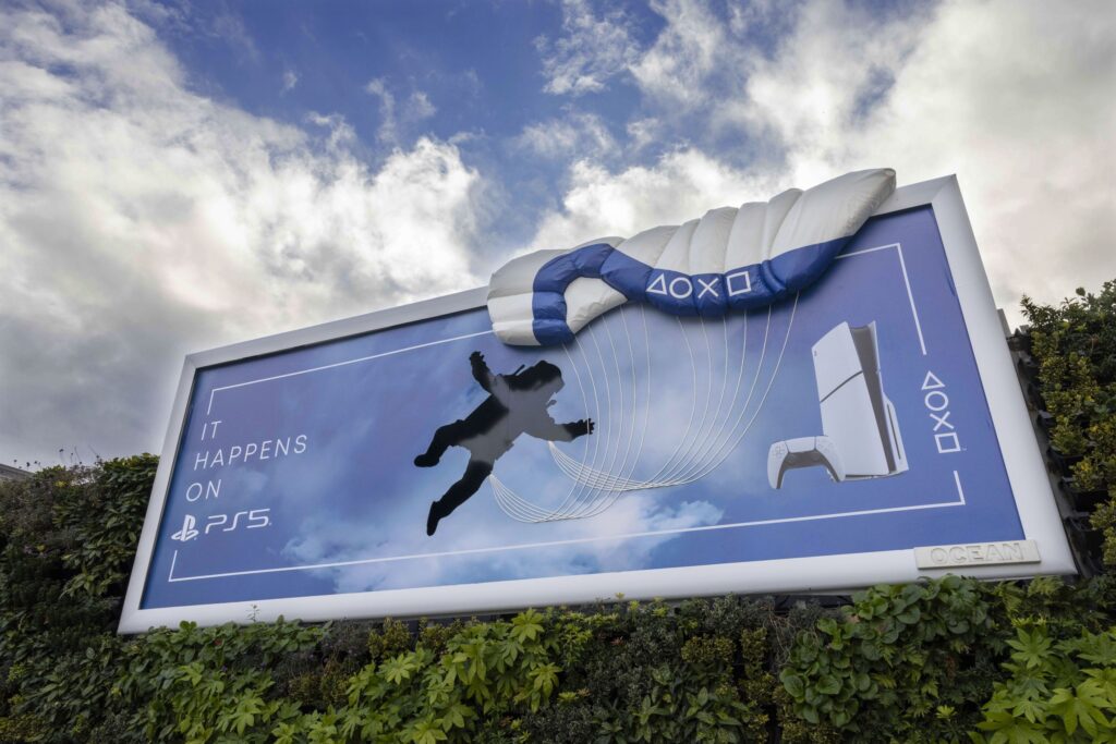 Sony is going whole hog on the weird ad campaigns again with its ‘It Happens on PS5’ campaign – that you’ll get to see in real-life locations