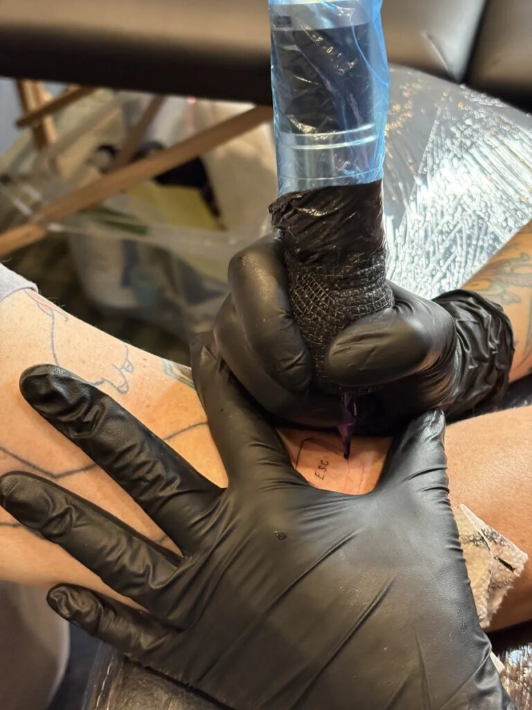 Tattd gave four TechCrunch writers tattoos at Startup Battlefield Tattd gave four TechCrunch writers tattoos at Startup Battlefield