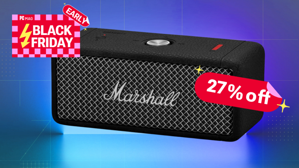 Turn Up the Sound and Savings With 27% Off a Marshall Portable Speaker Turn Up the Sound and Savings With 27% Off a Marshall Portable Speaker