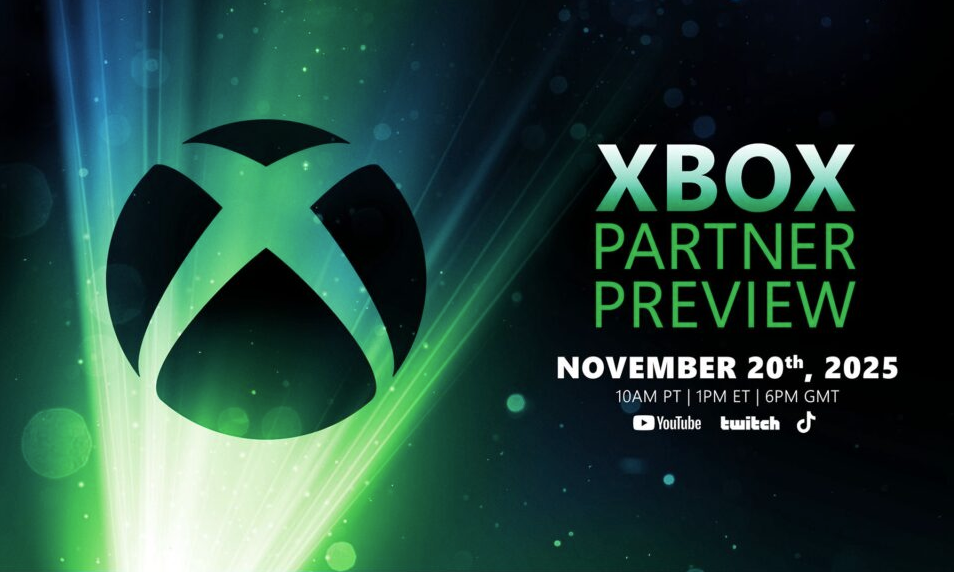 Xbox is hosting a partner showcase on November 20 at 1PM ET Xbox is hosting a partner showcase on November 20 at 1PM ET