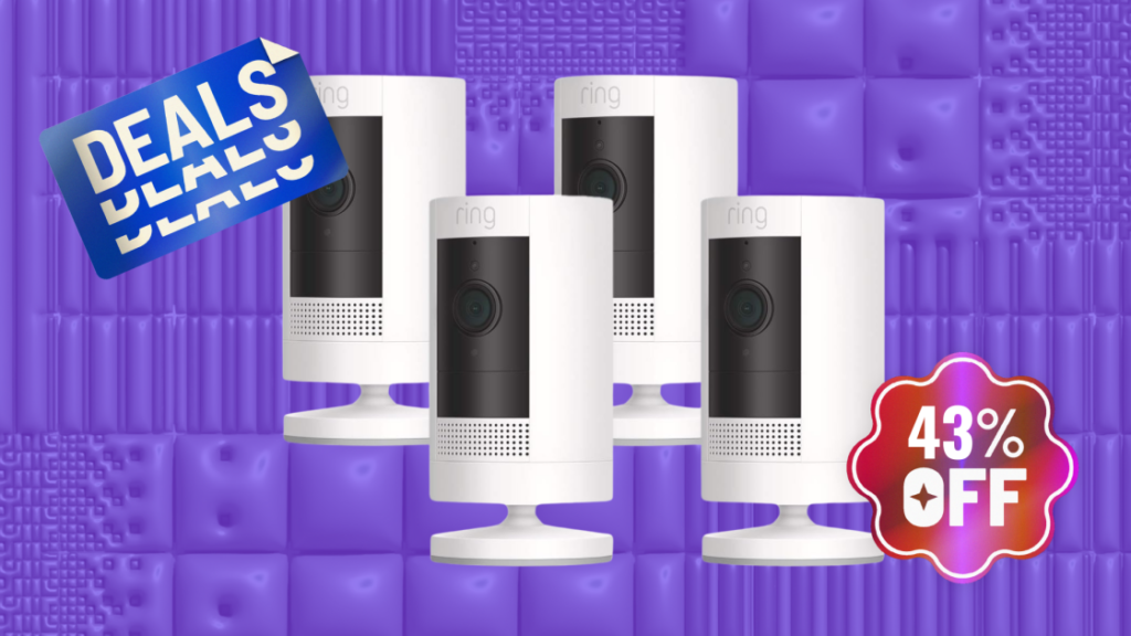 Get Quadruple the Safety For Almost Half the Price: Take 43% Off 4 Ring Outdoor Cams Get Quadruple the Safety For Almost Half the Price: Take 43% Off 4 Ring Outdoor Cams